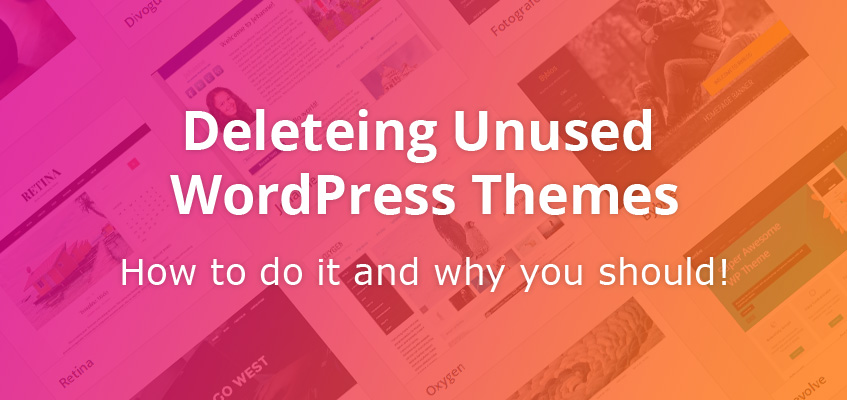 How to delete wordpress themes display photo